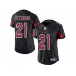 Women's Nike Arizona Cardinals #21 Patrick Peterson Black Stitched NFL Limited Rush Jersey