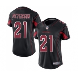 Women's Nike Arizona Cardinals #21 Patrick Peterson Limited Black Rush Vapor Untouchable NFL Jersey