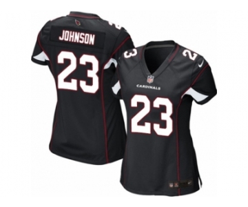 Women's Nike Arizona Cardinals #23 Chris Johnson Limited Black Alternate NFL Jersey