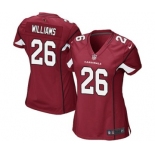 Women's Nike Arizona Cardinals #26 Brandon Williams Game Red Team Color NFL Jersey