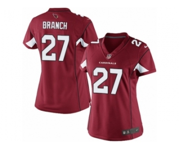 Women's Nike Arizona Cardinals #27 Tyvon Branch Limited Red Team Color NFL Jersey