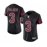 Women's Nike Arizona Cardinals #3 Carson Palmer Limited Black Rush Vapor Untouchable NFL Jersey