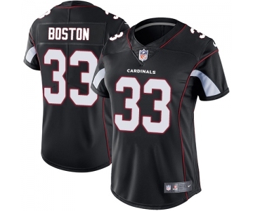 Women's Nike Arizona Cardinals #33 Tre Boston Black Alternate Vapor Untouchable Limited Player NFL Jersey