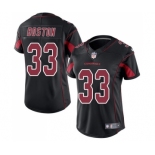 Women's Nike Arizona Cardinals #33 Tre Boston Limited Black Rush Vapor Untouchable NFL Jersey