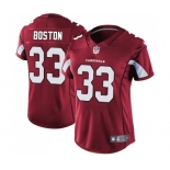 Women's Nike Arizona Cardinals #33 Tre Boston Red Team Color Vapor Untouchable Limited Player NFL Jersey