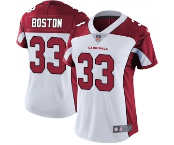 Women's Nike Arizona Cardinals #33 Tre Boston White Vapor Untouchable Limited Player NFL Jersey