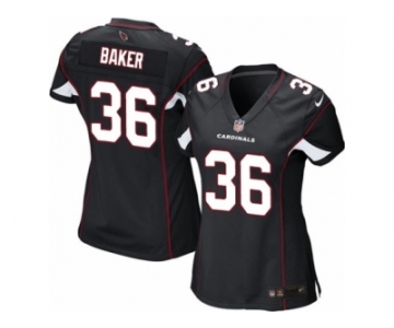 Women's Nike Arizona Cardinals #36 Budda Baker Limited Black Alternate NFL Jersey