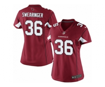 Women's Nike Arizona Cardinals #36 D. J. Swearinger Limited Red Team Color NFL Jersey