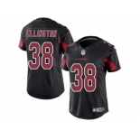 Women's Nike Arizona Cardinals #38 Andre Ellington Black Stitched NFL Limited Rush Jersey