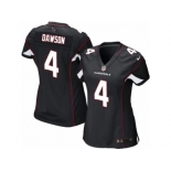 Women's Nike Arizona Cardinals #4 Phil Dawson Limited Black Alternate NFL Jersey