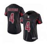 Women's Nike Arizona Cardinals #4 Phil Dawson Limited Black Rush Vapor Untouchable NFL Jersey