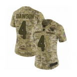 Women's Nike Arizona Cardinals #4 Phil Dawson Limited Camo 2018 Salute to Service NFL Jersey