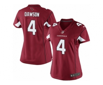 Women's Nike Arizona Cardinals #4 Phil Dawson Limited Red Team Color NFL Jersey