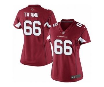 Women's Nike Arizona Cardinals #66 Alameda Ta'amu Limited Red Team Color NFL Jersey