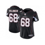 Women's Nike Arizona Cardinals #68 Jared Veldheer Vapor Untouchable Limited Black Alternate NFL Jersey