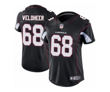 Women's Nike Arizona Cardinals #68 Jared Veldheer Vapor Untouchable Limited Black Alternate NFL Jersey