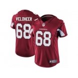 Women's Nike Arizona Cardinals #68 Jared Veldheer Vapor Untouchable Limited Red Team Color NFL Jersey