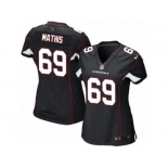 Women's Nike Arizona Cardinals #69 Evan Mathis Limited Black Alternate NFL Jersey