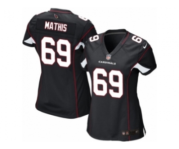 Women's Nike Arizona Cardinals #69 Evan Mathis Limited Black Alternate NFL Jersey