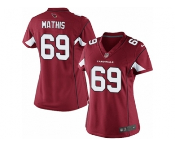 Women's Nike Arizona Cardinals #69 Evan Mathis Limited Red Team Color NFL Jersey