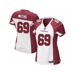 Women's Nike Arizona Cardinals #69 Evan Mathis Limited White NFL Jersey