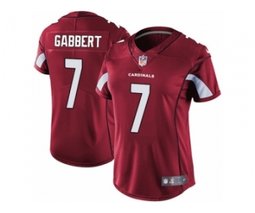 Women's Nike Arizona Cardinals #7 Blaine Gabbert Red Team Color Vapor Untouchable Limited Player NFL Jersey