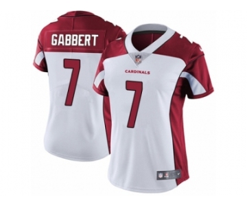 Women's Nike Arizona Cardinals #7 Blaine Gabbert White Vapor Untouchable Limited Player NFL Jersey