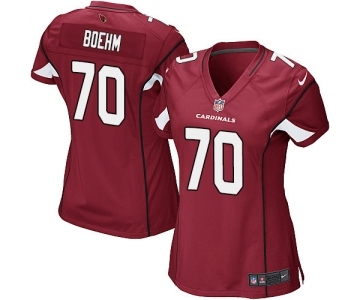 Women's Nike Arizona Cardinals #70 Evan Boehm Game Red Team Color NFL Jersey