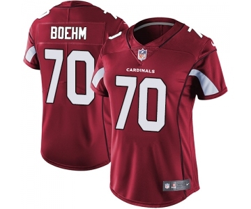 Women's Nike Arizona Cardinals #70 Evan Boehm Red Team Color Vapor Untouchable Limited Player NFL Jersey