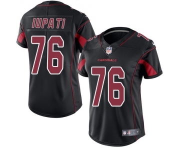 Women's Nike Arizona Cardinals #76 Mike Iupati Limited Black Rush Vapor Untouchable NFL Jersey