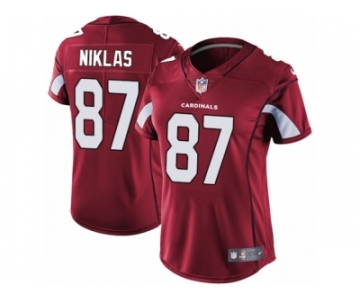 Women's Nike Arizona Cardinals #87 Troy Niklas Vapor Untouchable Limited Red Team Color NFL Jersey