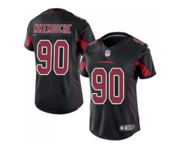 Women's Nike Arizona Cardinals #90 Robert Nkemdiche Black Stitched NFL Limited Rush Jersey