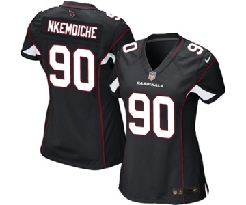 Women's Nike Arizona Cardinals #90 Robert Nkemdiche Game Black Alternate NFL Jersey