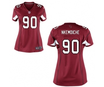 Women's Nike Arizona Cardinals #90 Robert Nkemdiche Red Team Color NFL Jersey