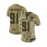 Women's Nike Arizona Cardinals #91 Benson Mayowa Limited Camo 2018 Salute to Service NFL Jersey