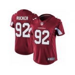 Women's Nike Arizona Cardinals #92 Frostee Rucker Vapor Untouchable Limited Red Team Color NFL Jersey