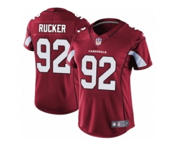 Women's Nike Arizona Cardinals #92 Frostee Rucker Vapor Untouchable Limited Red Team Color NFL Jersey