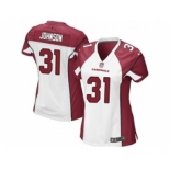 nike women fl jerseys arizona cardinals #31 johnson white[nike][johnson]