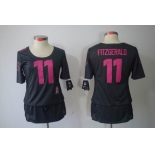 nike women nfl jerseys arizona cardinals #11 fitzgerald dk.grey[breast cancer awareness]