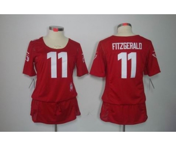 nike women nfl jerseys arizona cardinals #11 fitzgerald red[breast cancer awareness]