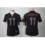 nike women nfl jerseys arizona cardinals #11 larry fitzgerald black[nike impact limited]