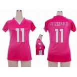 nike women nfl jerseys arizona cardinals #11 larry fitzgerald pink[draft him ii top]