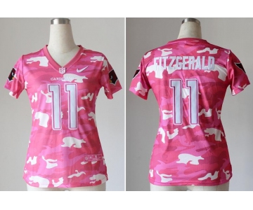 nike women nfl jerseys arizona cardinals #11 larry fitzgerald pink[fashion camo]