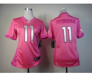 nike women nfl jerseys arizona cardinals #11 larry fitzgerald pink[nike love's]