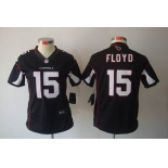 nike women nfl jerseys arizona cardinals #15 floyd black[nike limited]