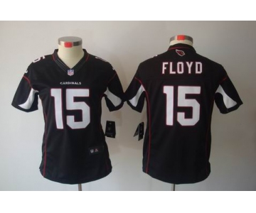 nike women nfl jerseys arizona cardinals #15 floyd black[nike limited]