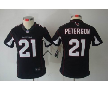 nike women nfl jerseys arizona cardinals #21 peterson black[nike limited]