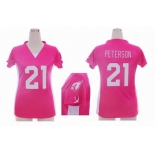 nike women nfl jerseys arizona cardinals #21 peterson pink[draft him ii top]