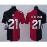 nike women nfl jerseys arizona cardinals #21 peterson red-black[nike split]