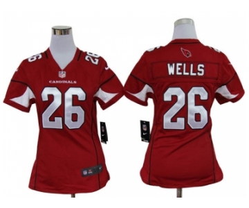 nike women nfl jerseys arizona cardinals #26 wells red[nike]